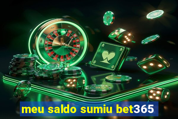 meu saldo sumiu bet365